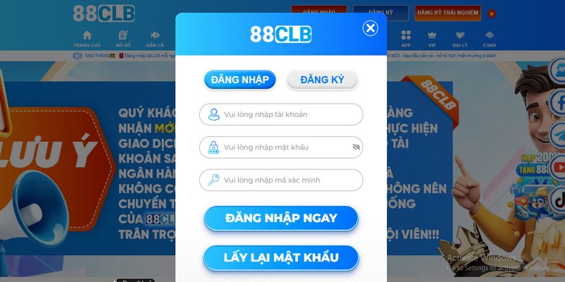 Cách nhận bảo hiểm cược thua 88CLB